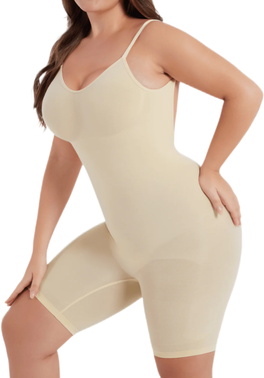 SEAMLESS SCULPT BODY SHAPER WITH OPEN-BACK