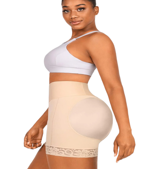 BUTT LIFTER TUMMY CONTROL MID-WAISTED MID-THIGH SHAPER SHORT