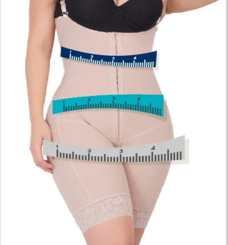 BUTT LIFTING SHAPEWEAR BODYSUIT WITH WIDE HIPS / POWERNET