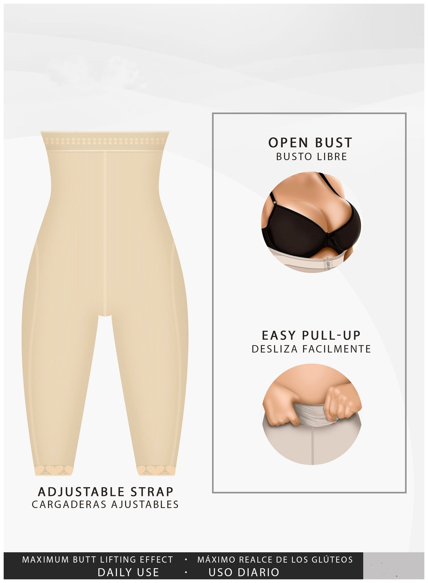 Faja moldeadora capri levantacola | POWERNET