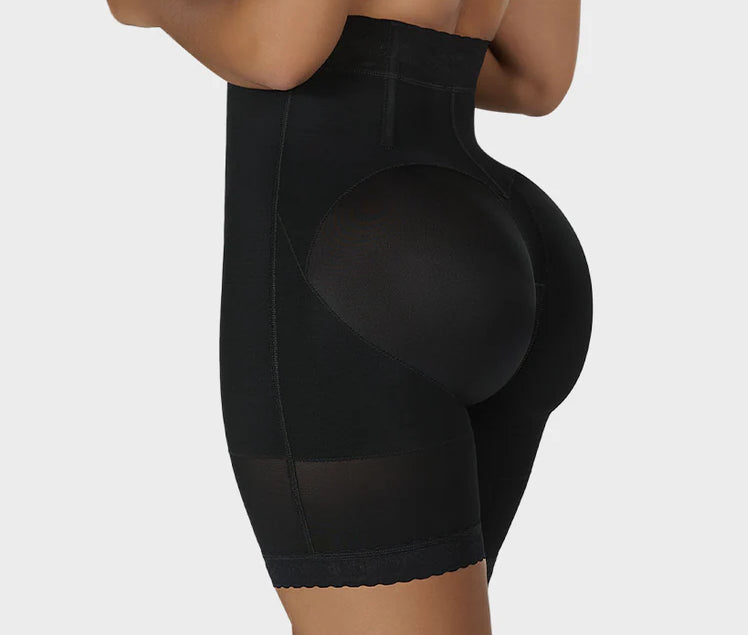 HOURGLASS TYPE SHORTS WITH ZIPPER AND TUMMY CONTROL - FAJAS