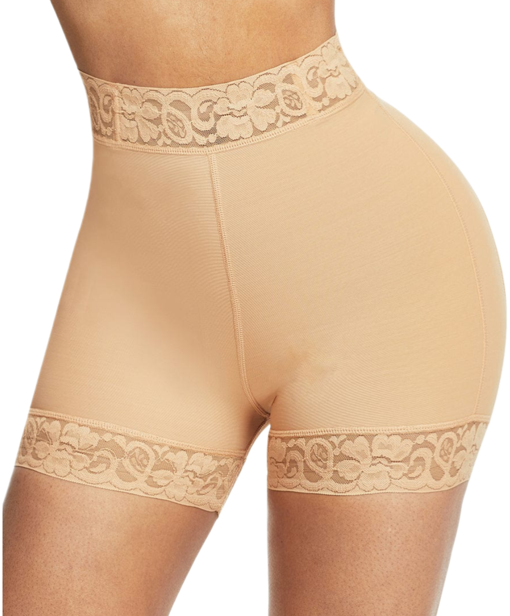 HIGH-WAIST LACE BUTT ENHANCER PANTY – CURVE SMOOTHING