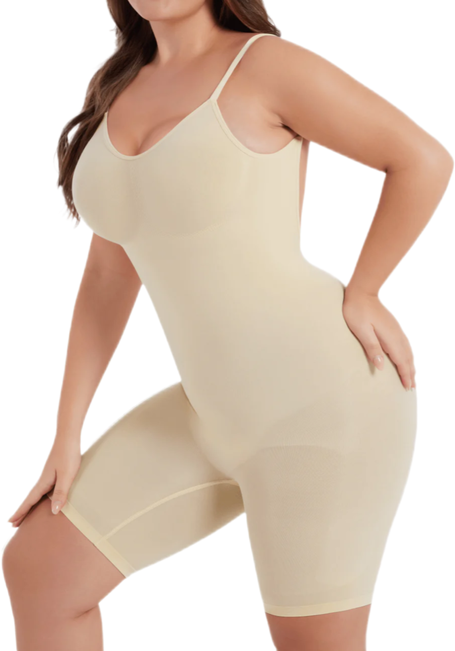 SEAMLESS SCULPT  BODY SHAPER WITH  OPEN-BACK