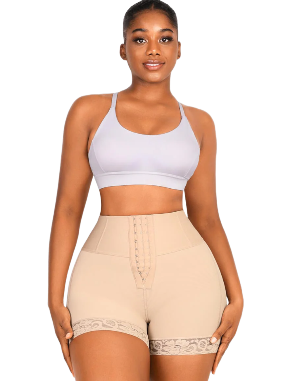 BUTT LIFTER TUMMY CONTROL MID-WAISTED MID-THIGH SHAPER SHORT