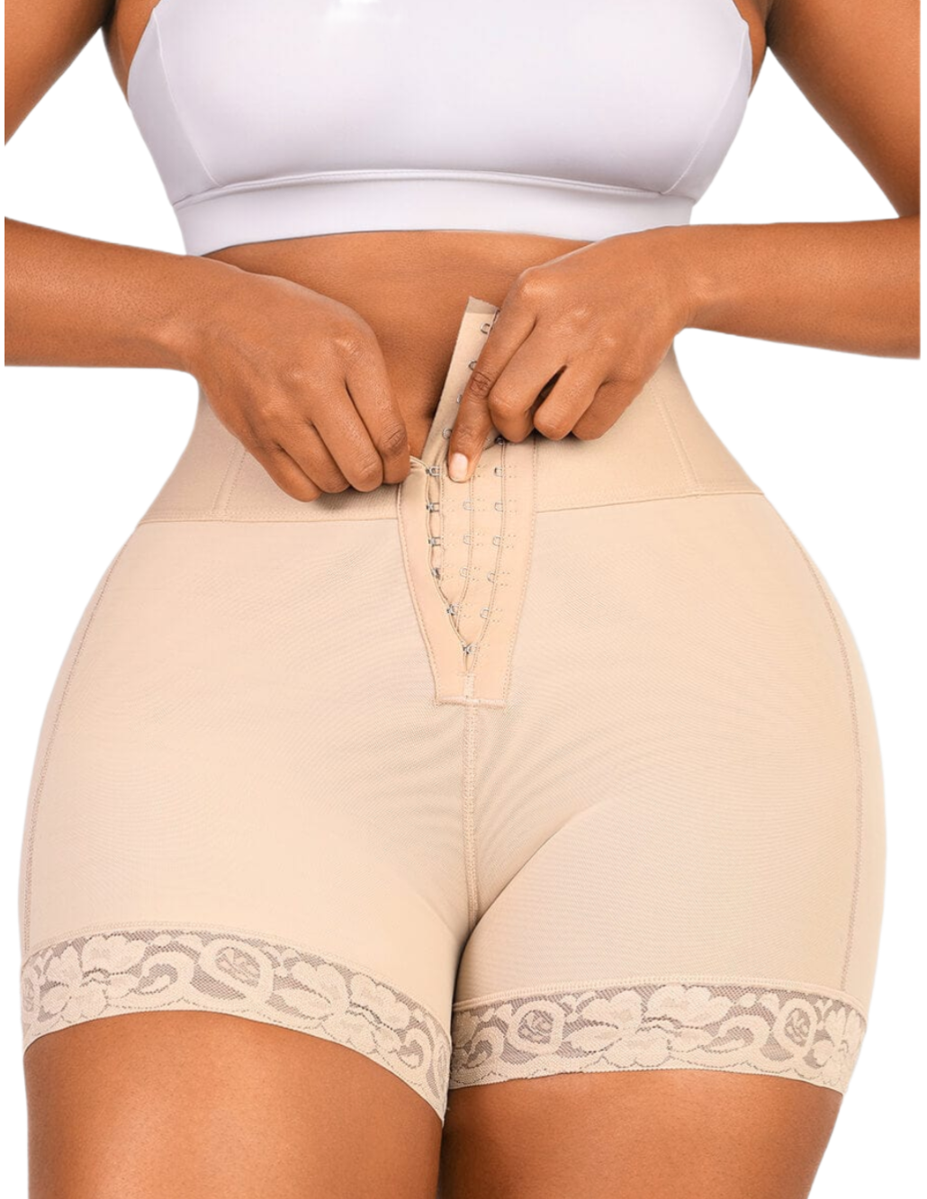 BUTT LIFTER TUMMY CONTROL MID-WAISTED MID-THIGH SHAPER SHORT