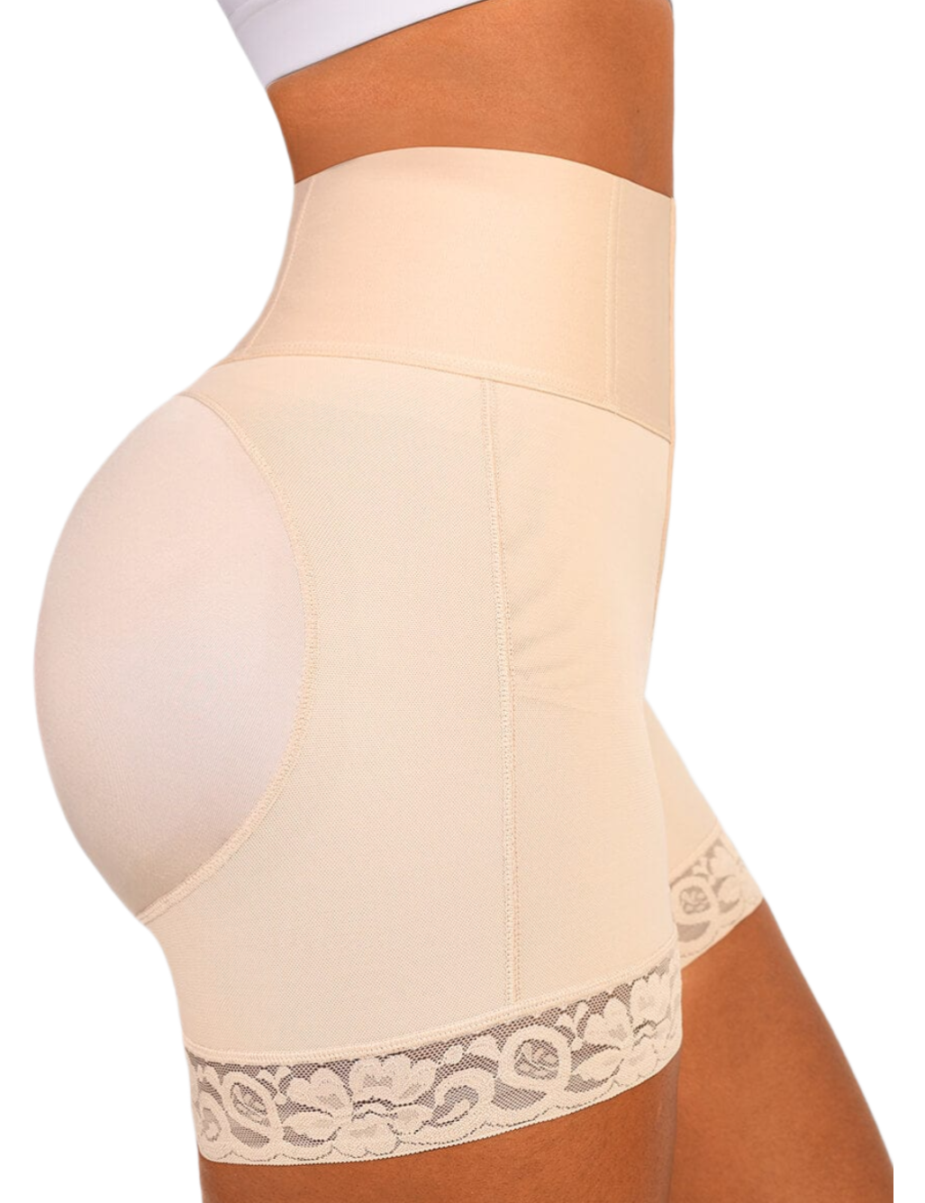 BUTT LIFTER TUMMY CONTROL MID-WAISTED MID-THIGH SHAPER SHORT