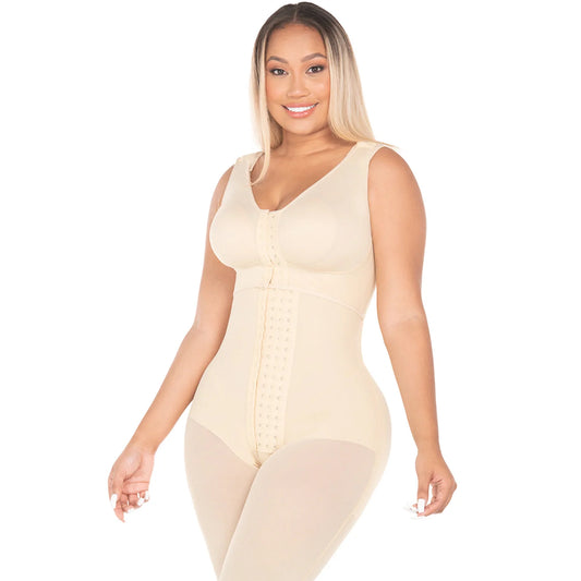 POST OP HIGH COMPRESSION BODYSUIT WITH BRA | ULTRA HIP CAPACITY