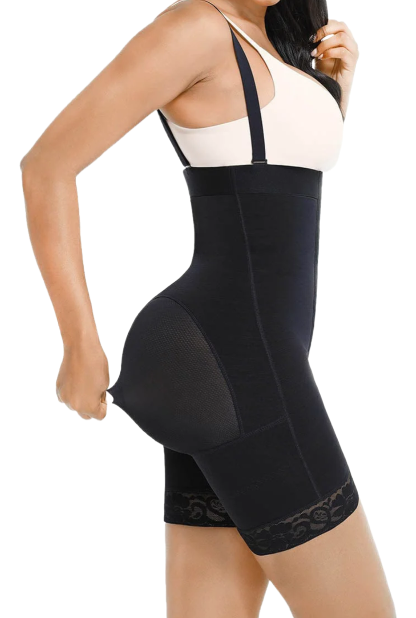 FULL BODY SHAPER GIRDLE WITH HOOKS FOR BUTT LIFTING AND TUMMY CONTROL