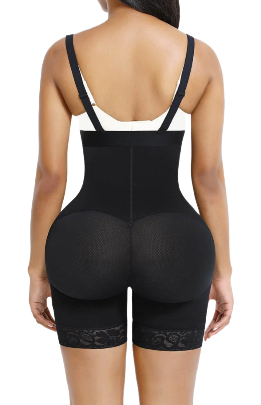 FULL BODY SHAPER GIRDLE WITH HOOKS FOR BUTT LIFTING AND TUMMY CONTROL