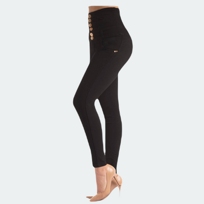 Jeans de cintura alta / efecto levanta cola