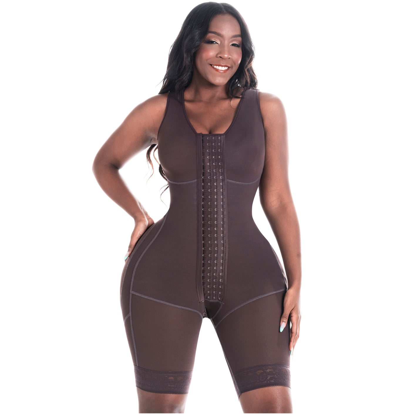 FAJAS - SHAPEWEAR BODYSUIT WITH BUILT-IN BRA - POST SURGERY & DAILY USE - POWERNET