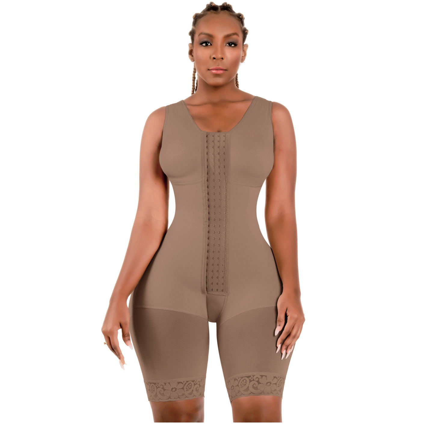 FAJAS - SHAPEWEAR BODYSUIT WITH BUILT-IN BRA - POST SURGERY & DAILY USE - POWERNET