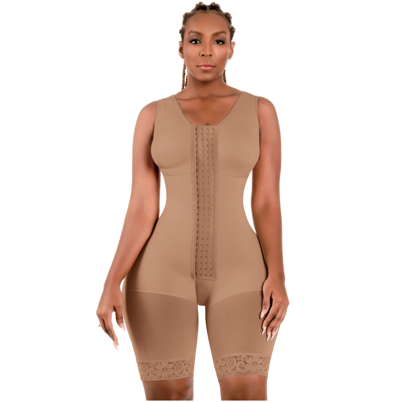 FAJAS - SHAPEWEAR BODYSUIT WITH BUILT-IN BRA - POST SURGERY & DAILY USE - POWERNET