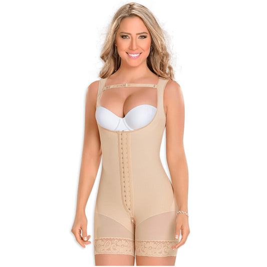 Fajas MYD 0065 Mid Thigh Bodysuit Shaper for Women / Powernet - Pal Negocio