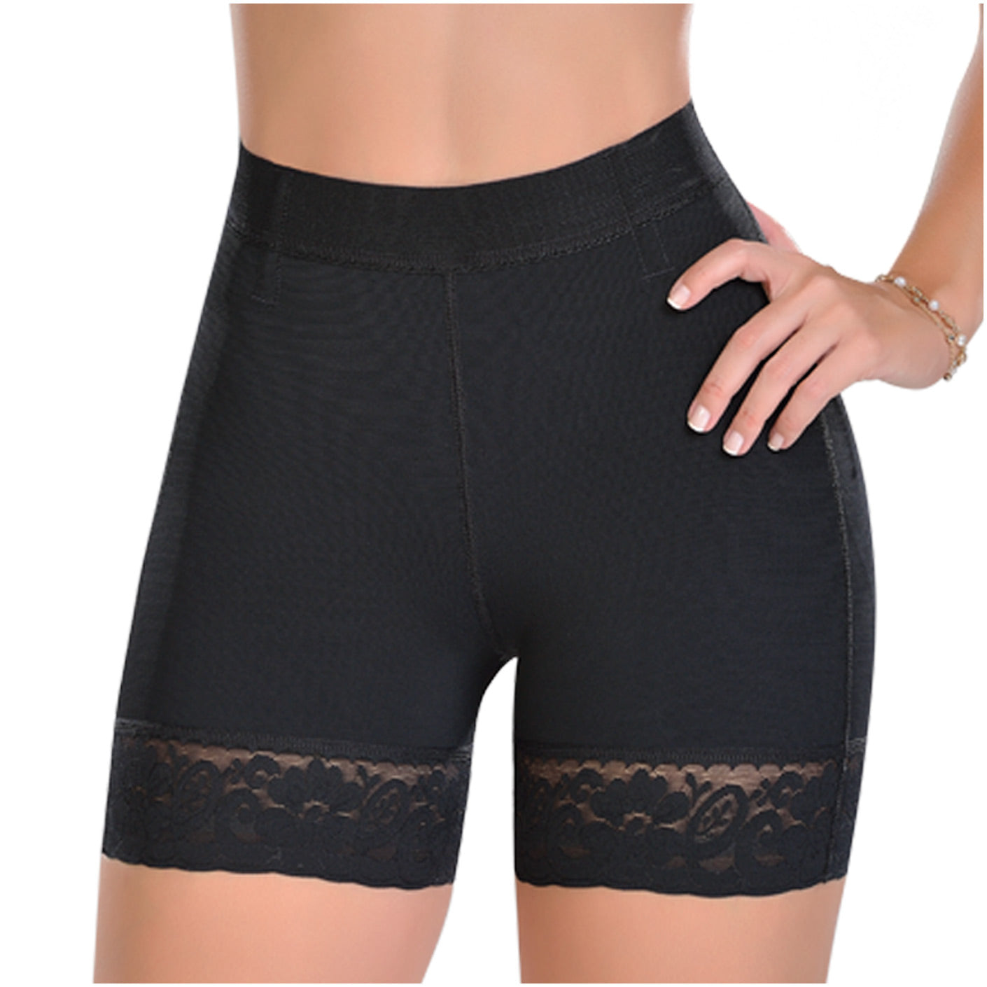 Fajas MYD 0322 Women's Thigh Slimmer High Waist Shapewear Shorts / Powernet - Pal Negocio