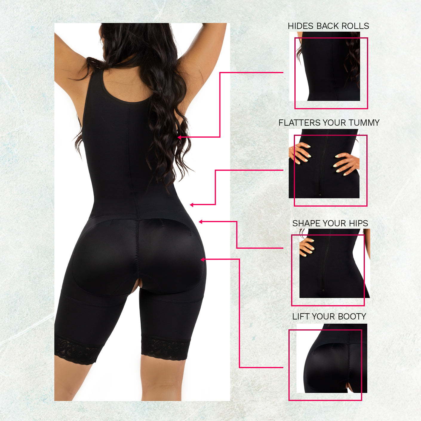 SHAPEWEAR FAJA FOR CURVY WIDE HIPS AND SMALL WAIST WOMEN