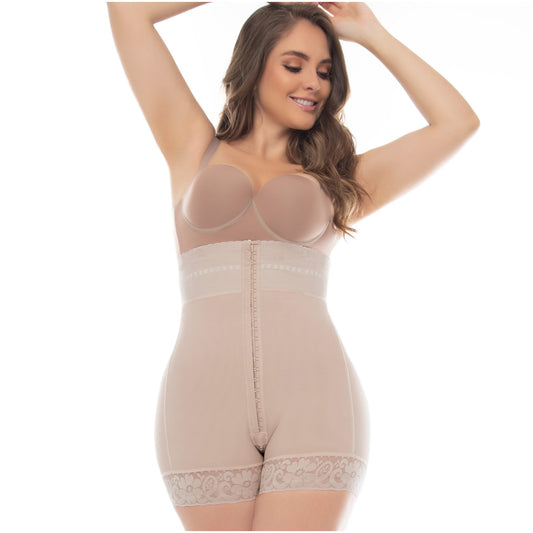 BUTT LIFTER TUMMY CONTROL MID THIGH SHAPEWEAR SHORTS /POWERNET